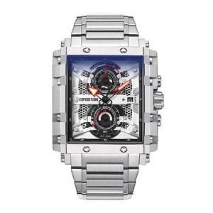 Expedition 6757 Silver White Dial Steel New MCBSSSL1